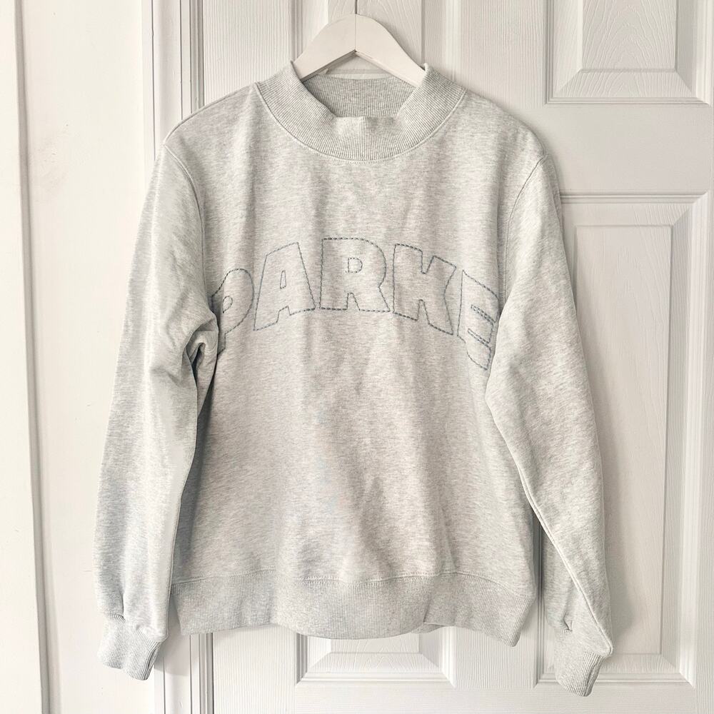 Parke X Target Mock Neck Light Grey Sweatshirt NWT XXS/XS